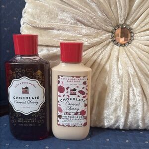 Bath & Body Works Chocolate Covered Cherry Shower Gel and Lotion